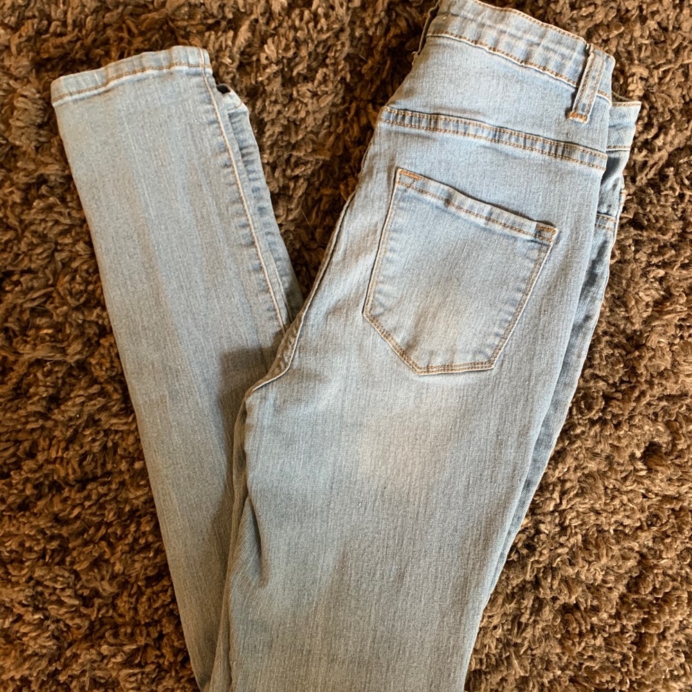 Fashion Nova light wash jeans